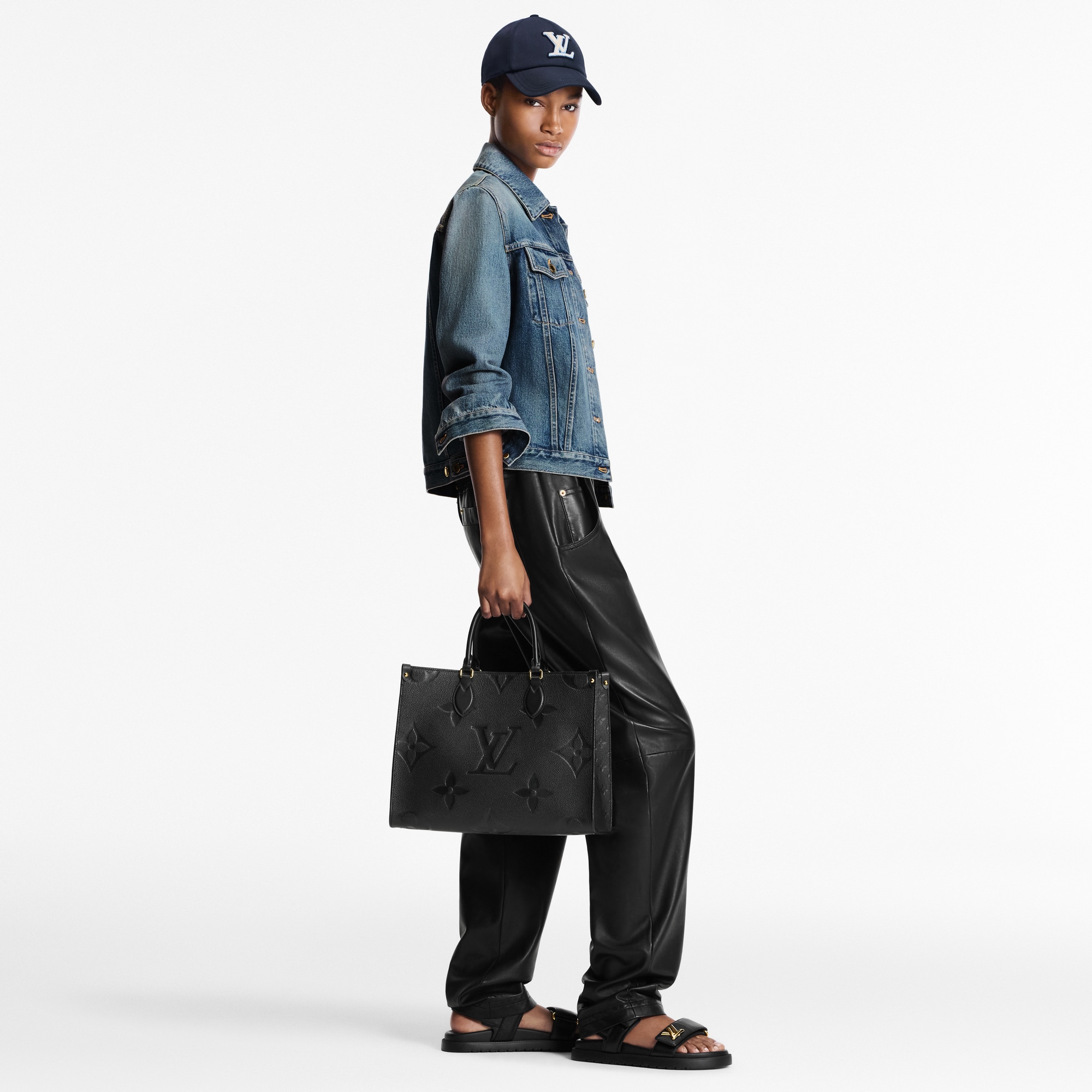 バッグ Louis Vuitton on the go MM Tote Bag aus Leder Onthego MM | LOUIS VUITTON